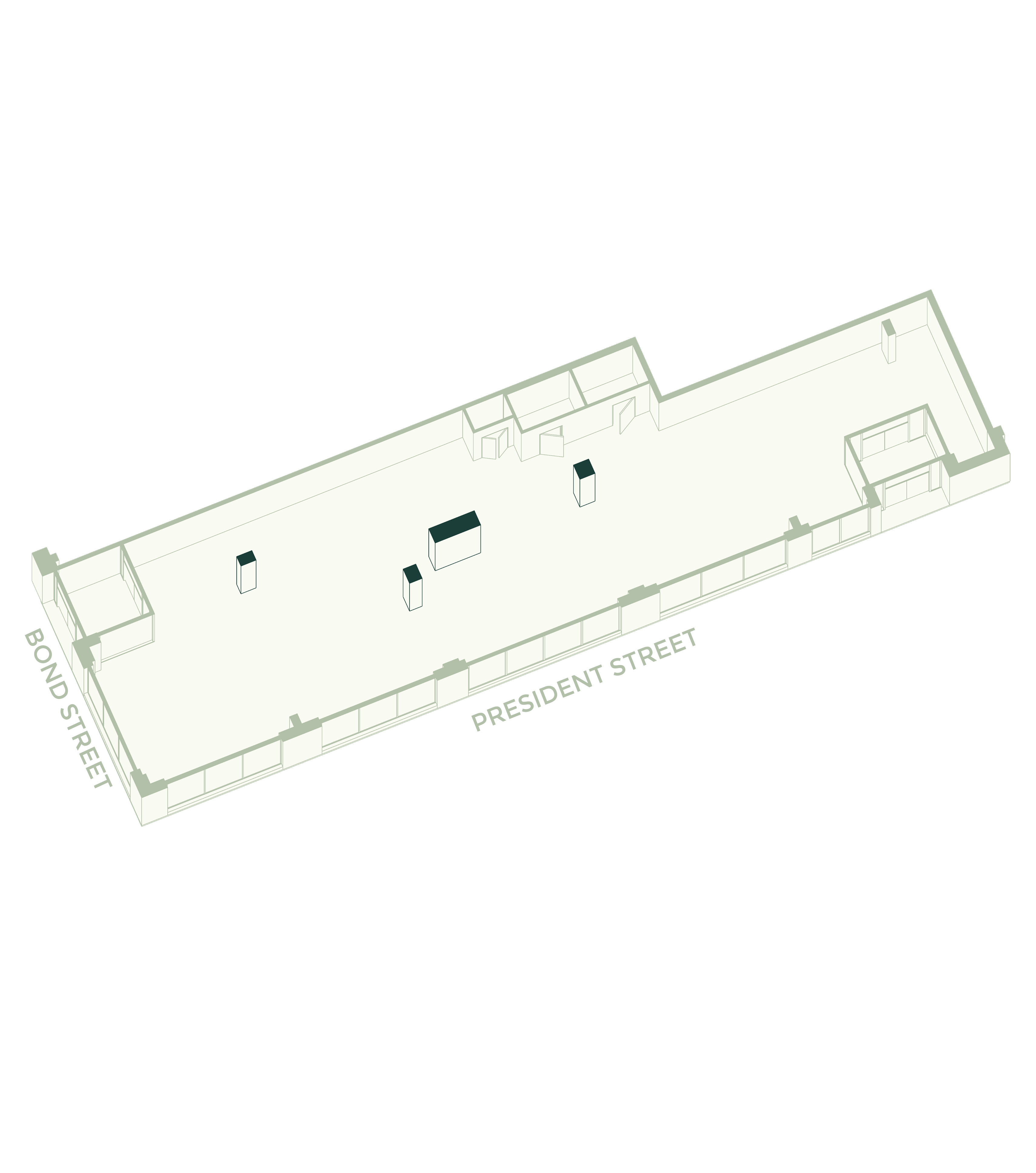 Ground Floor 001: 3,247 SF