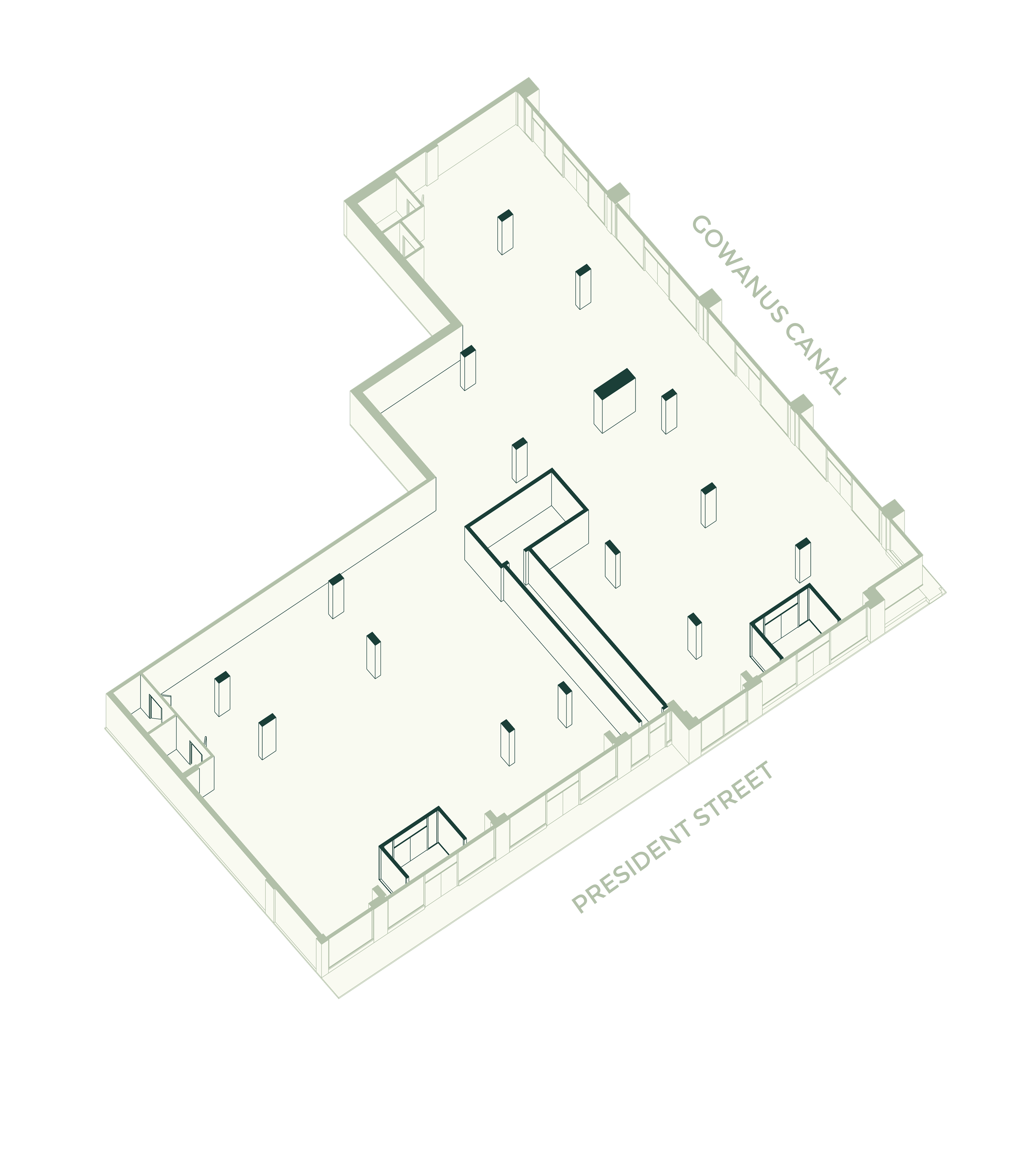 Ground Floor Marker Space: 6,703.56 SF